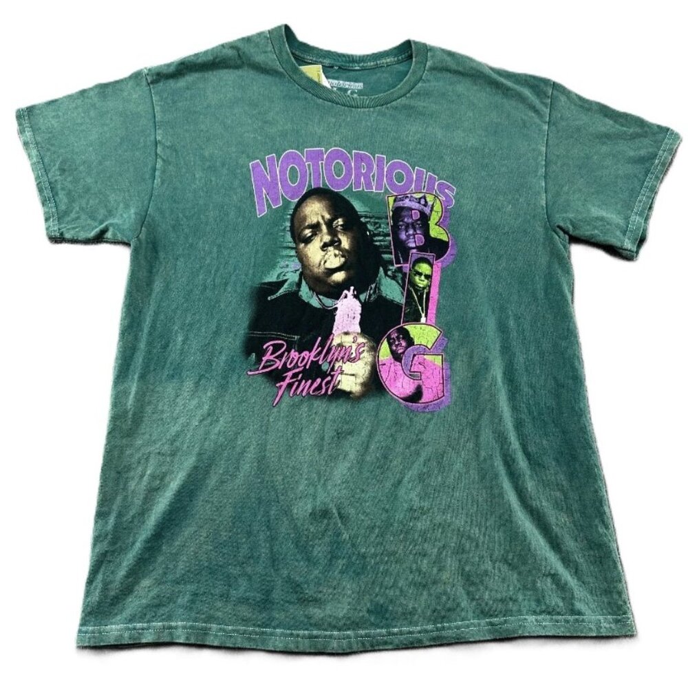 The Notorious BIG Brooklyn's Finest Rapper Graphic Tee T-Shirt - Size Medium